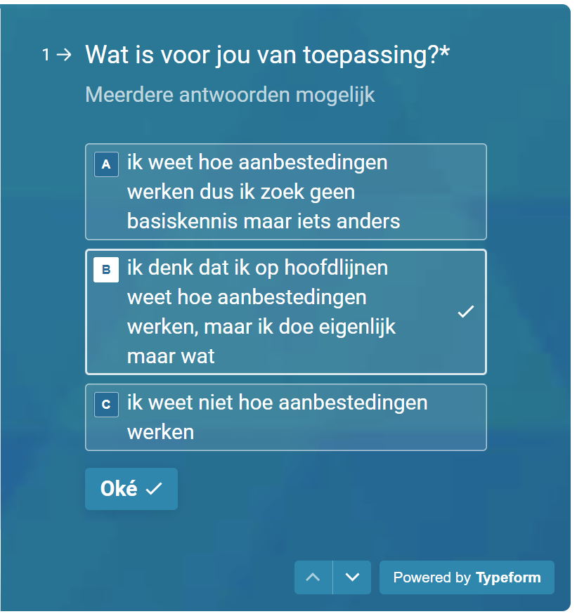 Start de kennisquiz Start de kennisquiz
